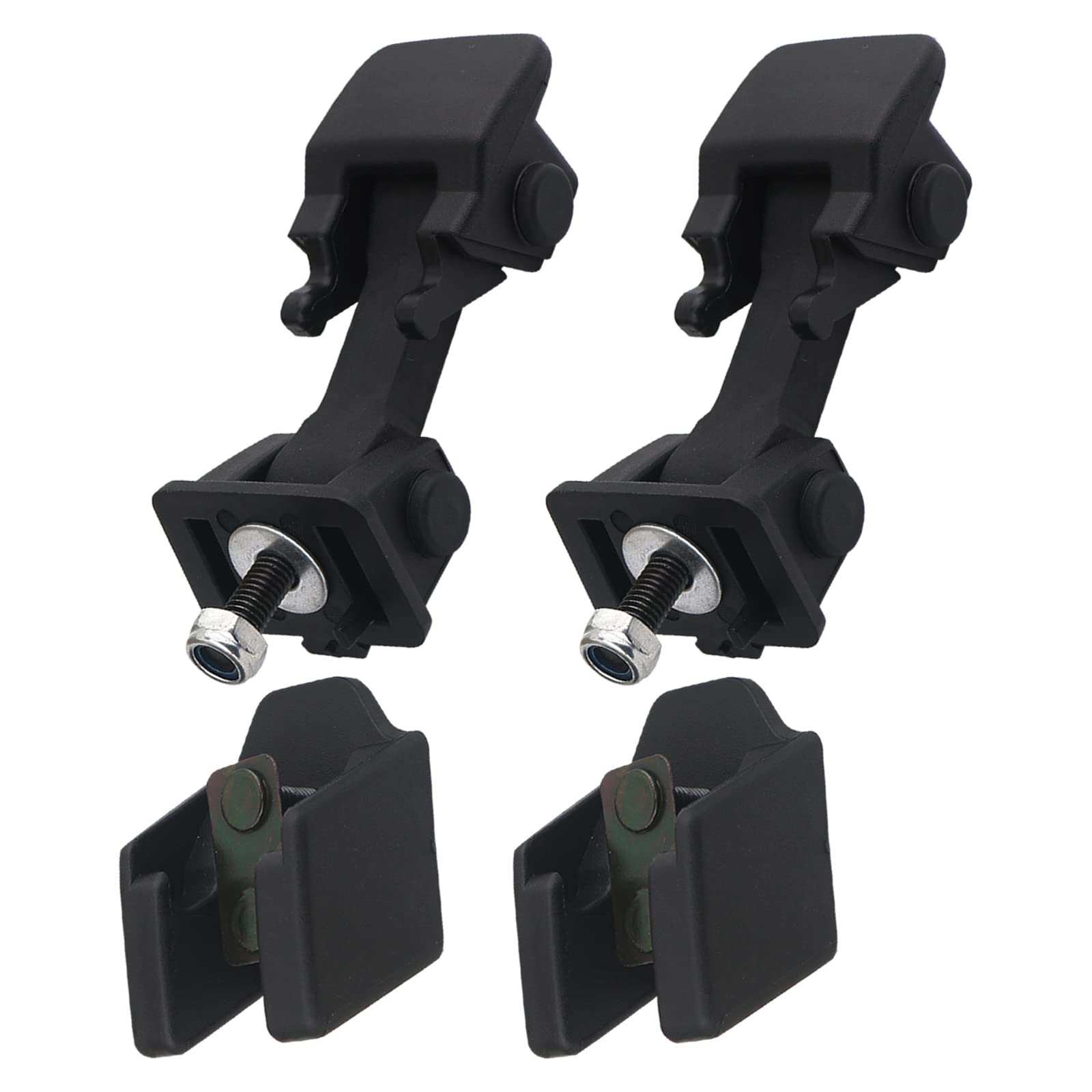 APPERFiT hood latch with catch bracket secures Wrangler front hood reliably.