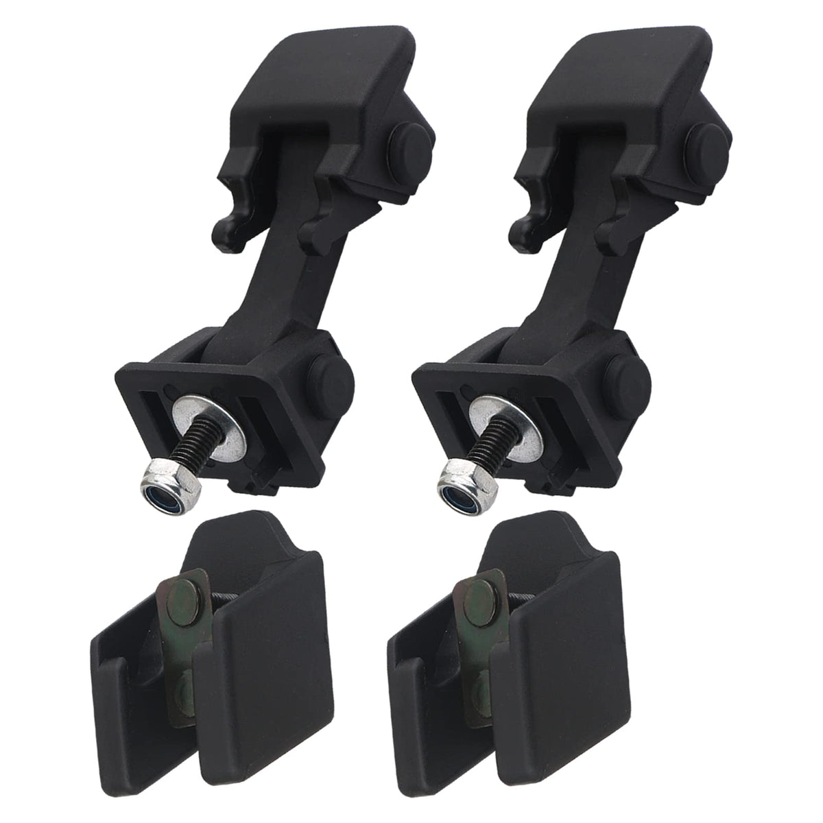 APPERFiT hood latch with catch bracket secures Wrangler front hood reliably.