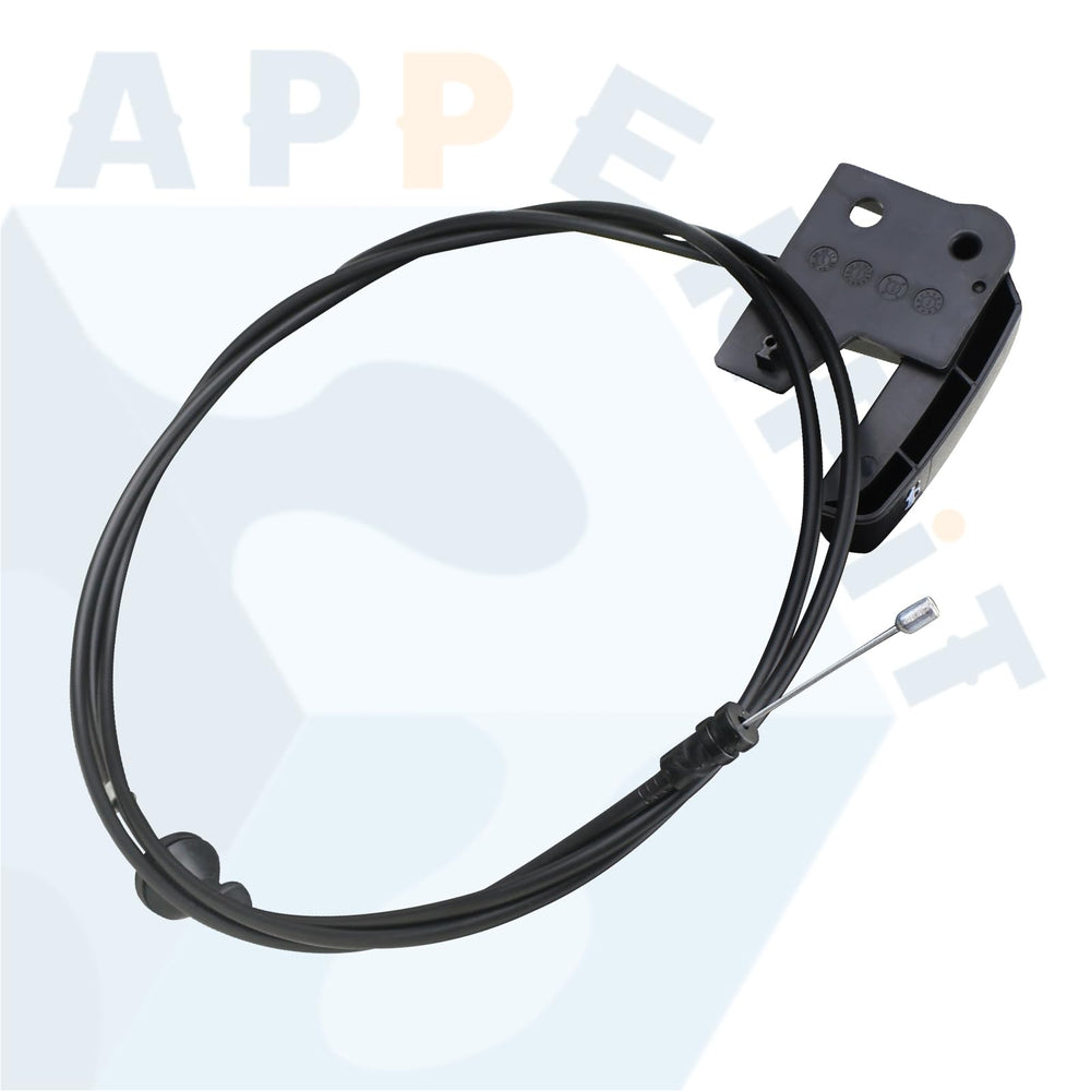 APPERFiT hood release cable installed; demonstrates secure engagement and smooth operation.