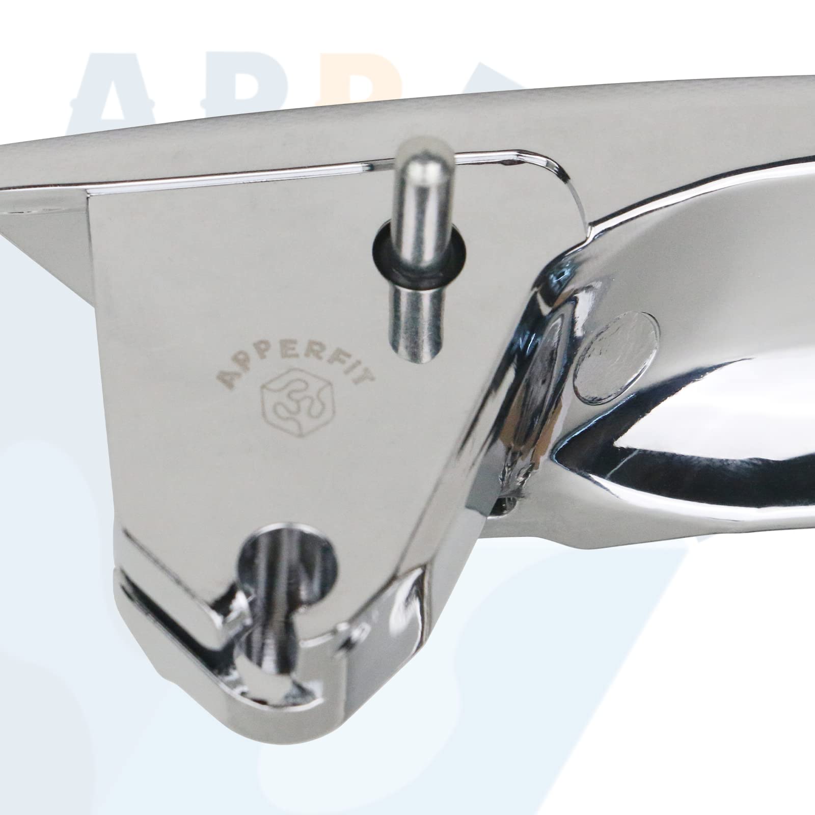 APPERFiT chrome interior door handle lever installed in a GM vehicle