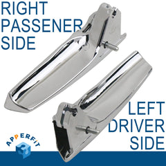 APPERFiT interior door handle lever chrome rear-left replacement part