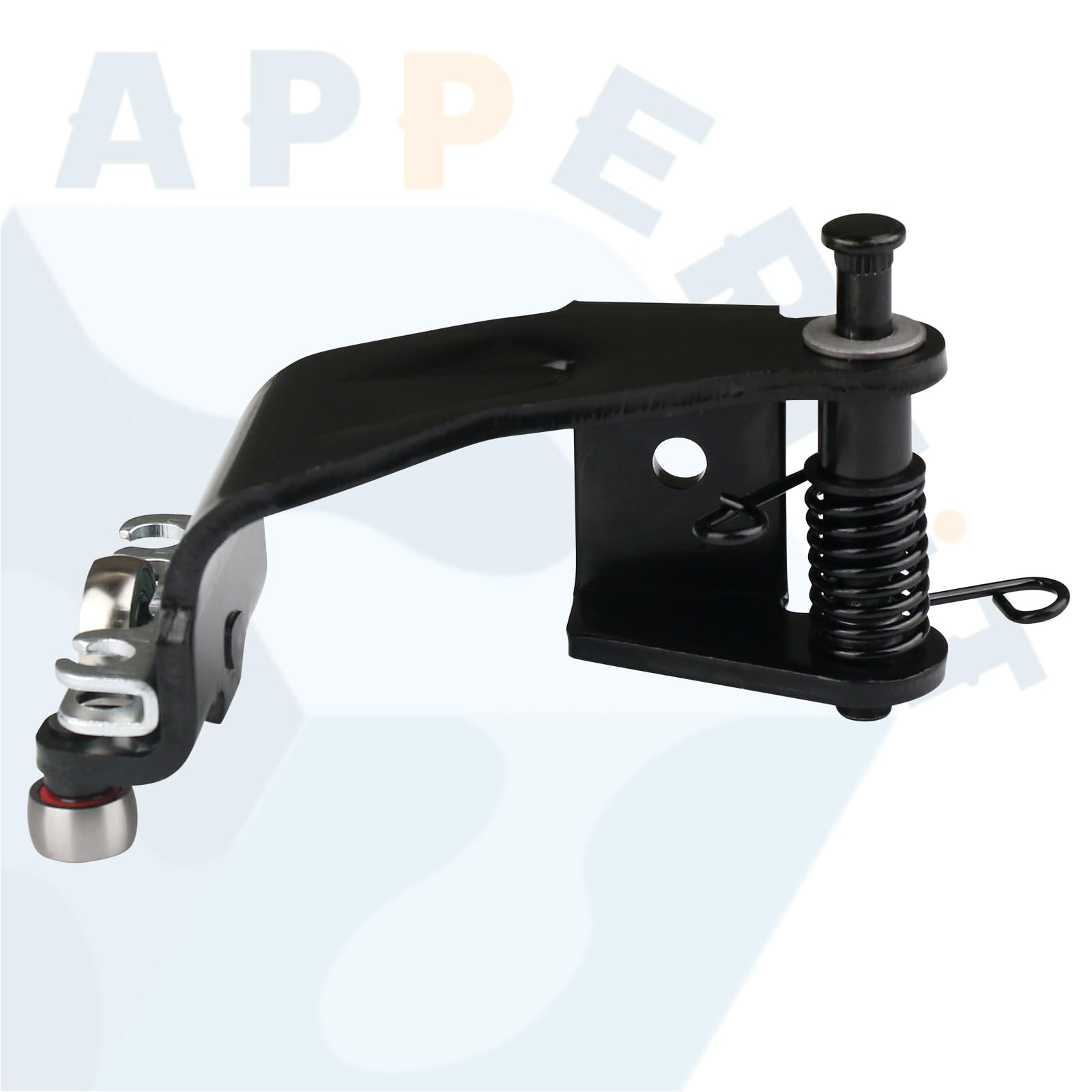 Metal bearings and black finish on APPERFiT roller for a near OEM look and function.