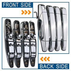 APPERFiT rear driver chrome door handle for GM trucks, durable finish for daily use.