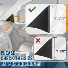 APPERFiT right side front door upper trim panel cover with factory-fit look
