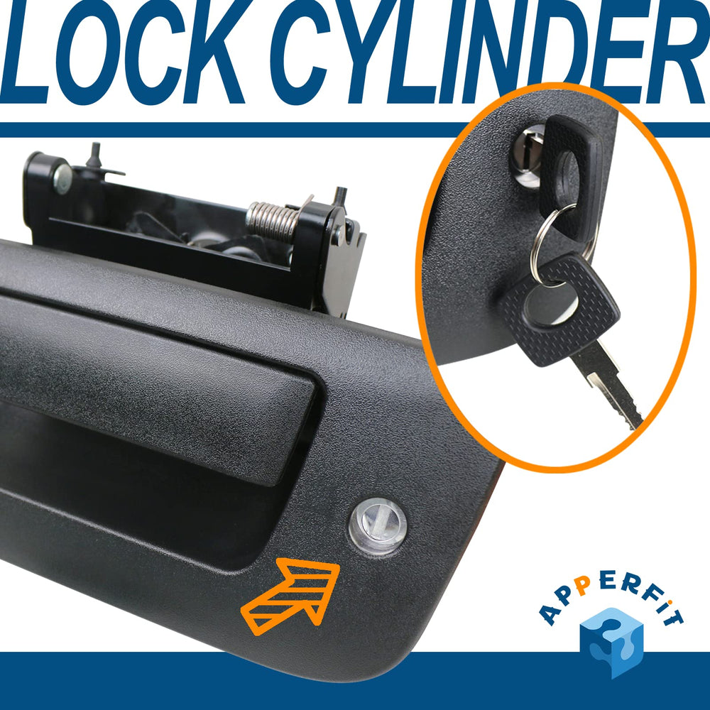 APPERFiT tailgate handle bezel shows OEM-style fit and durable finish