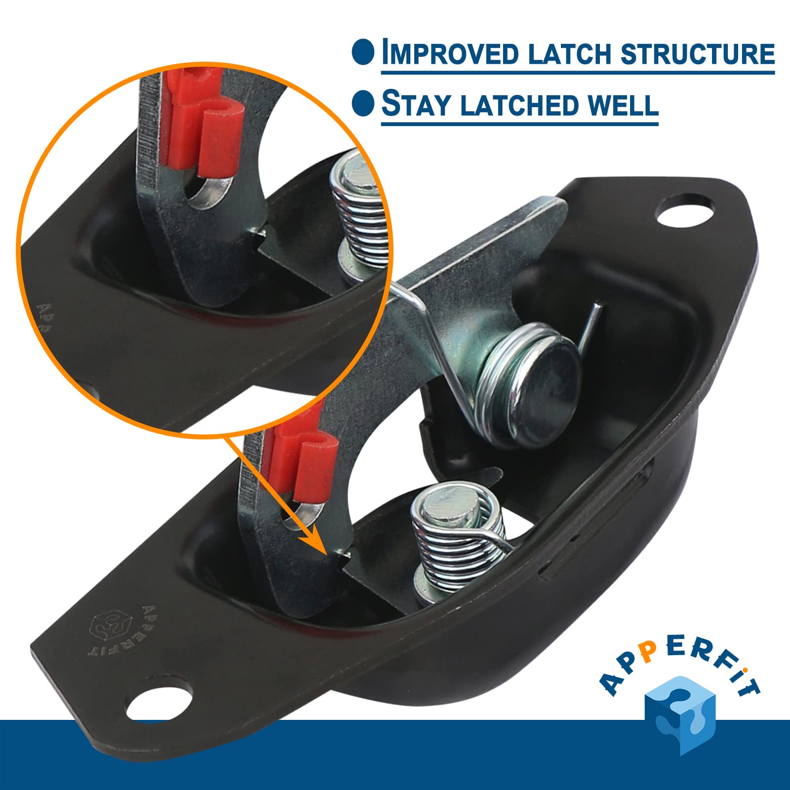 APPERFiT tailgate latch lock right with bolts for Silverado/Sierra, sturdy operation