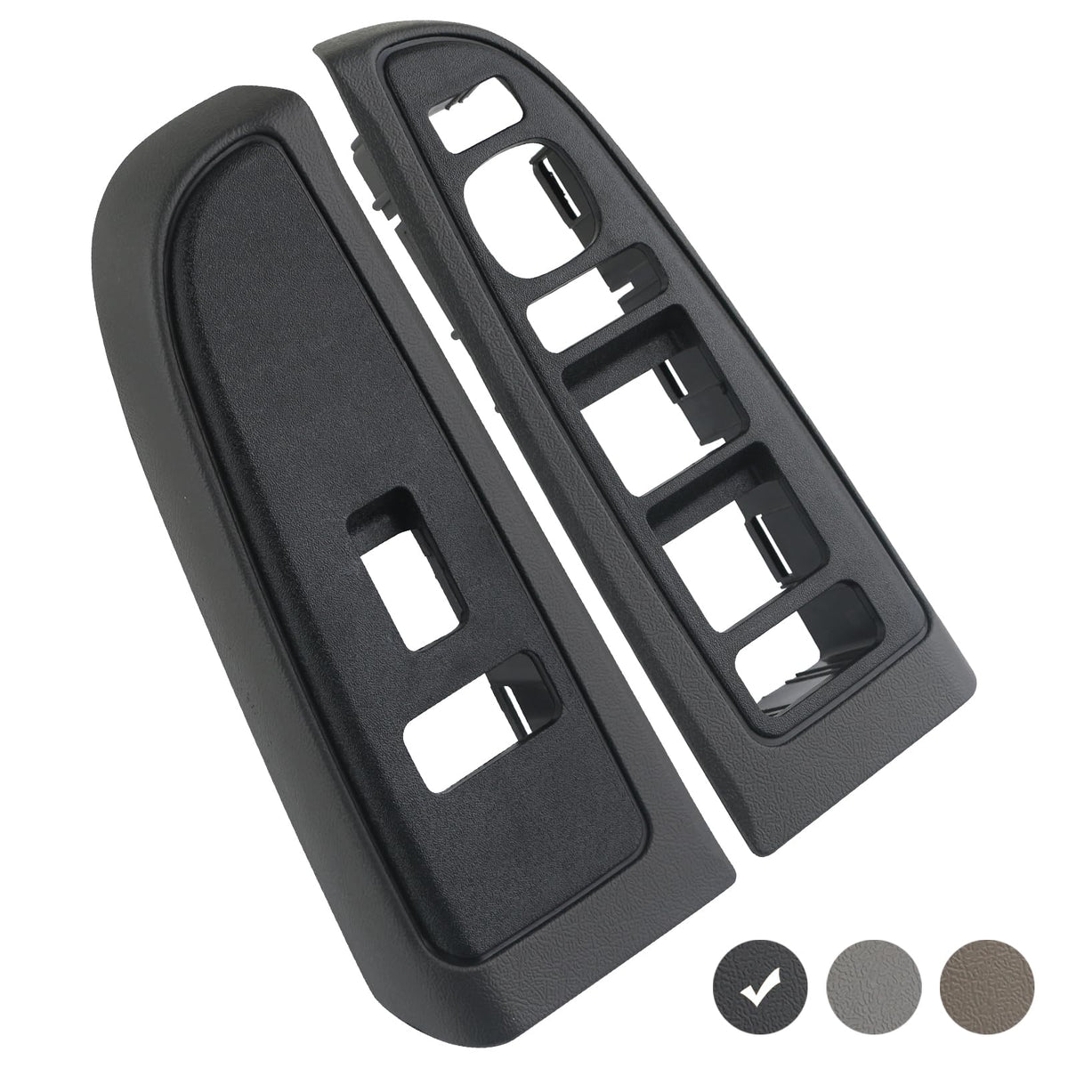 APPERFiT window switch bezel cover on Chevrolet Avalanche left driver side, seamless fit and finish