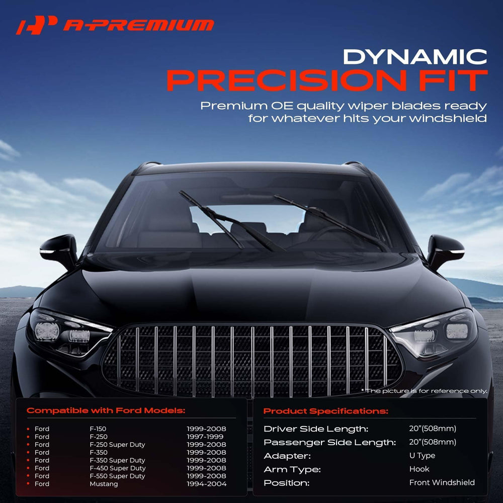 A-Premium APWB092 right blade for Ford trucks, even pressure across glass