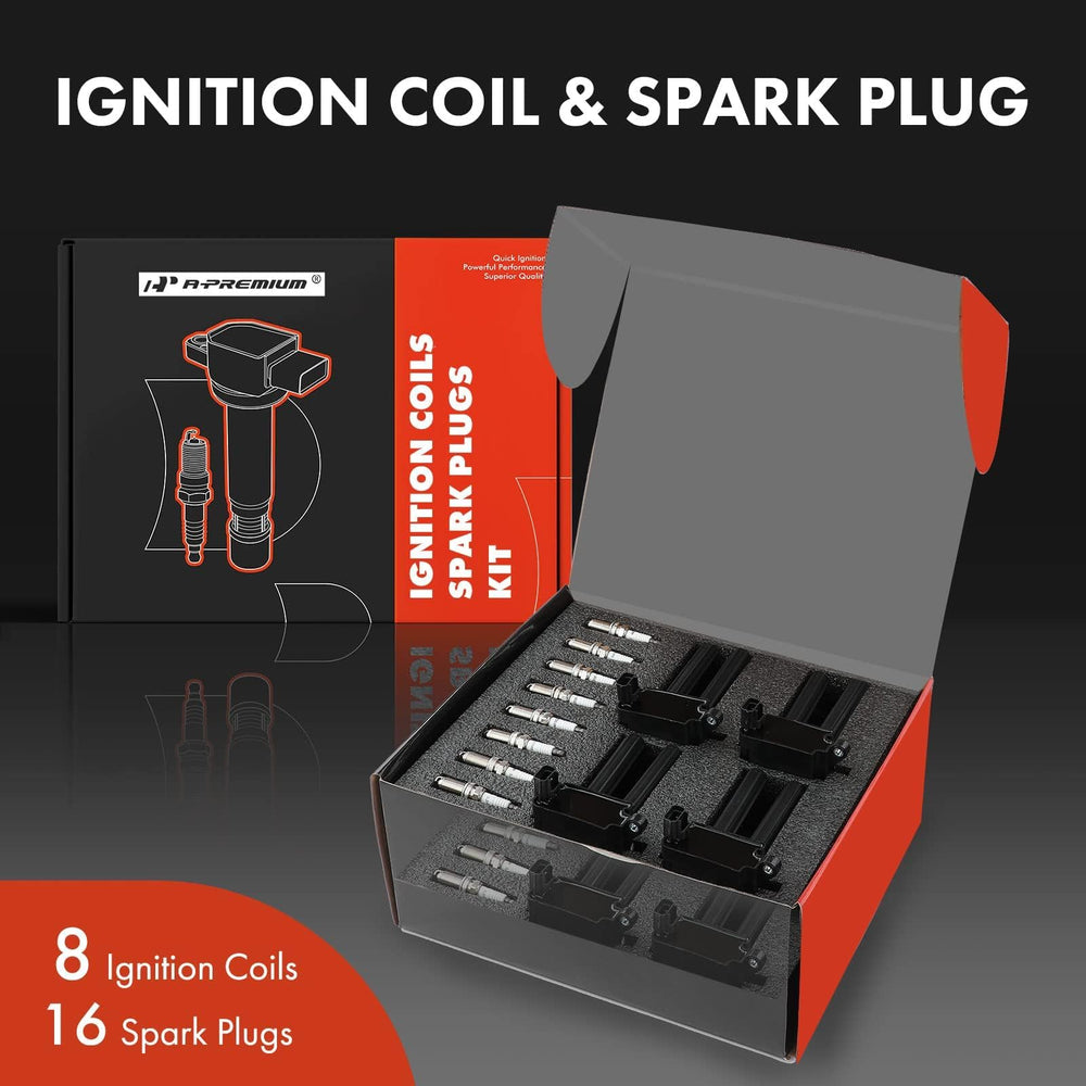 A-Premium 16x iridium spark plugs for longevity and smoother idle