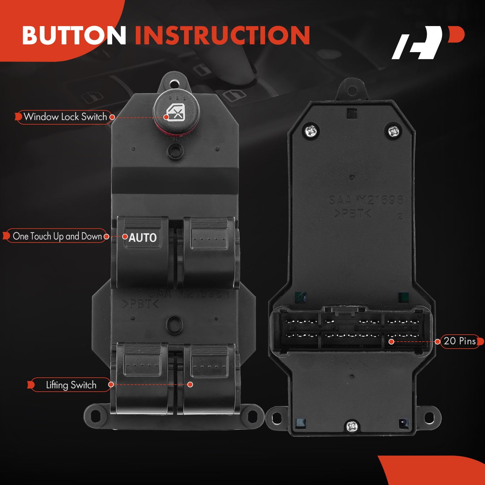 A-Premium 20-pin terminals ensure reliable electrical connections