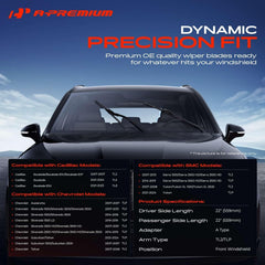 A-Premium APWB134 right 22-inch wiper blade for wide scraping coverage