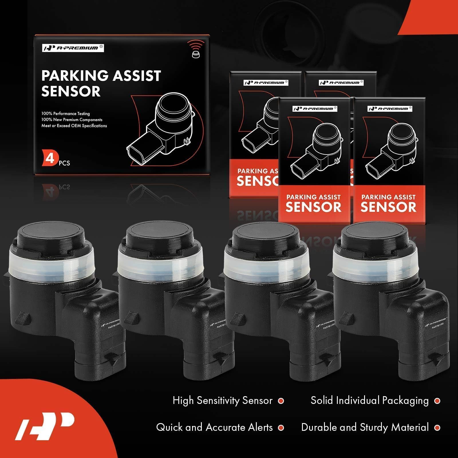 A-Premium Durango 2023 fit sensor set improves curb awareness.