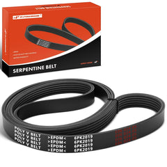 A-Premium serpentine belt mounted in Ford F-150 engine bay for reliability and fit