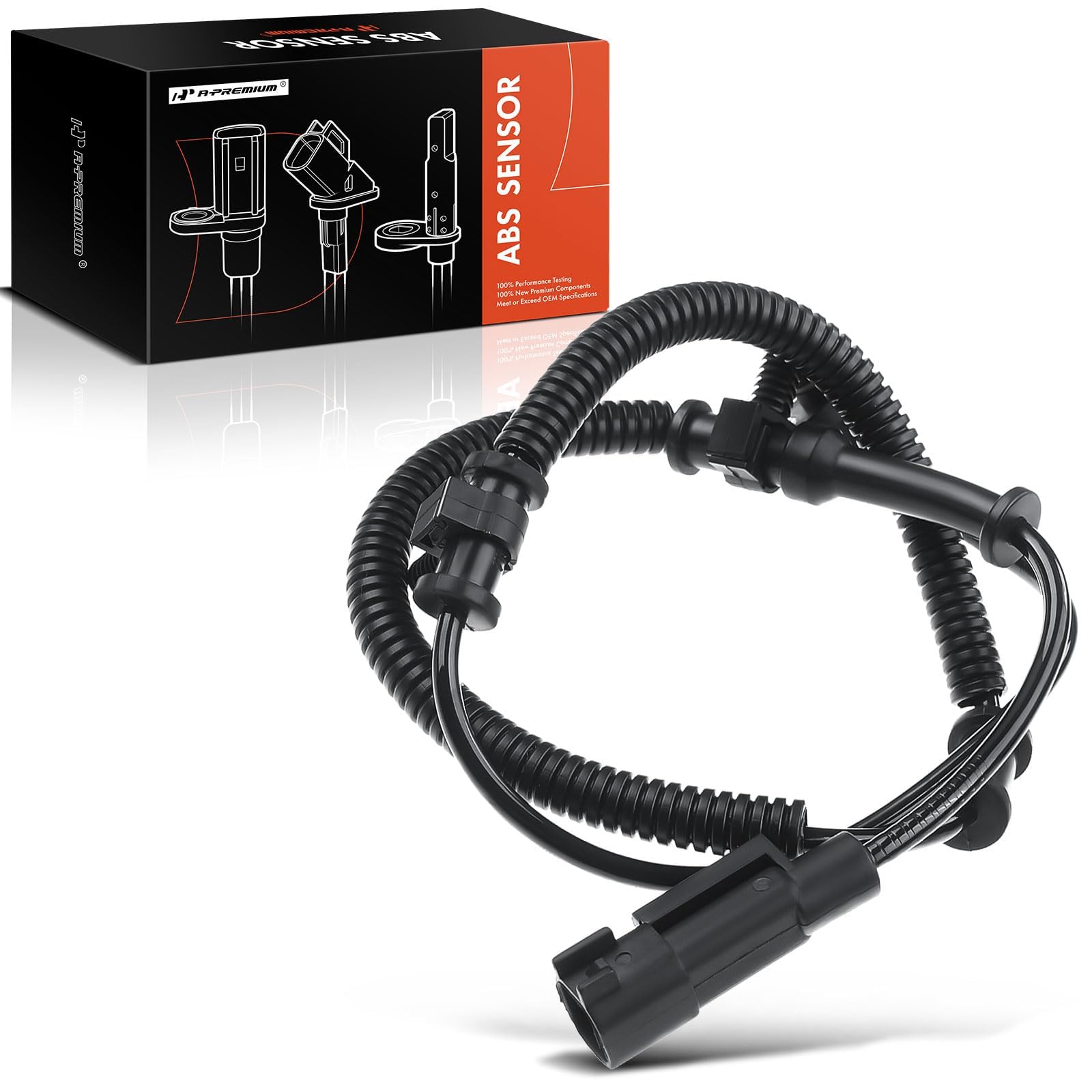 A-Premium ABS wheel speed sensor front-left for Ram 1500, reliable ABS signal.