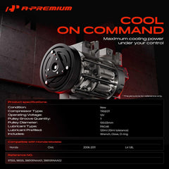 Seven-groove pulley design on A-Premium compressor for smooth drive.