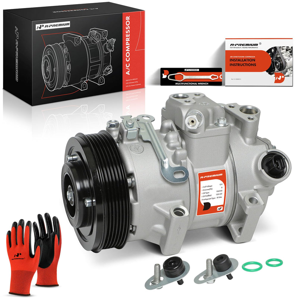 A-Premium AC compressor clutch angle view for accurate fitment and quick installation.