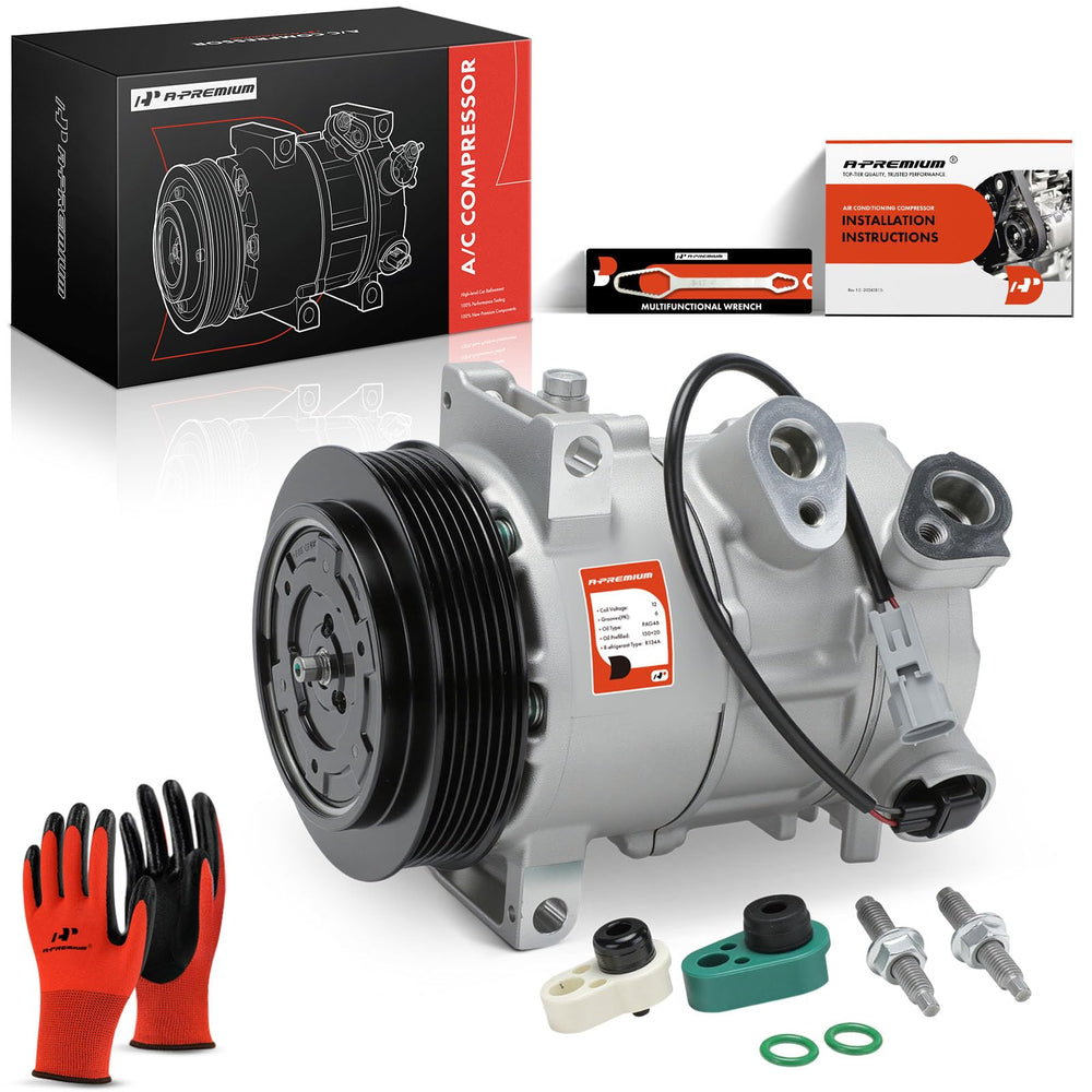 A-Premium AC compressor with clutch front view for Jeep Compass cooling