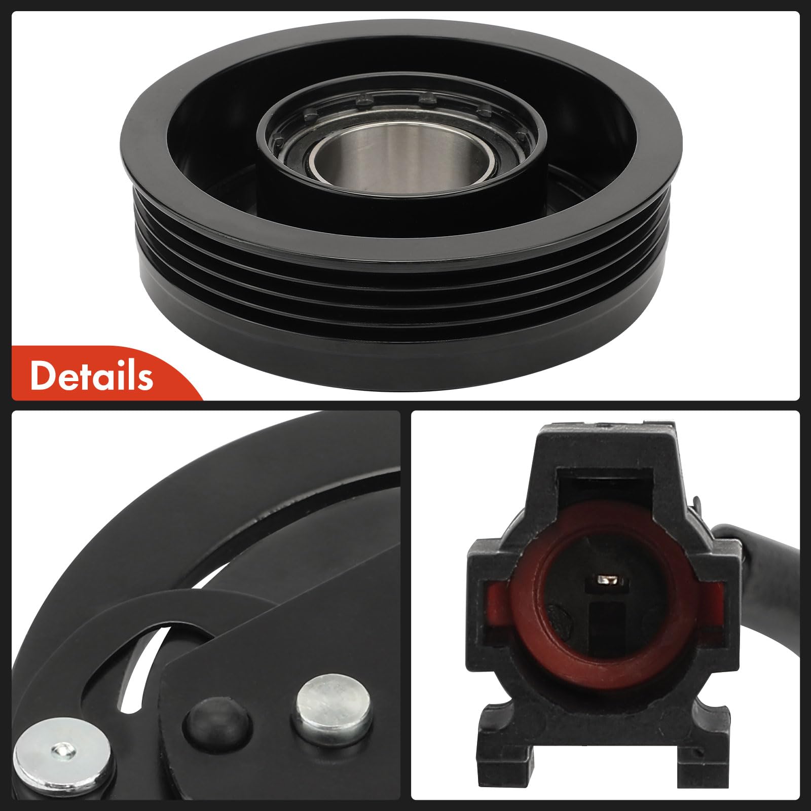 A-Premium retaining clips help secure pulley during installation