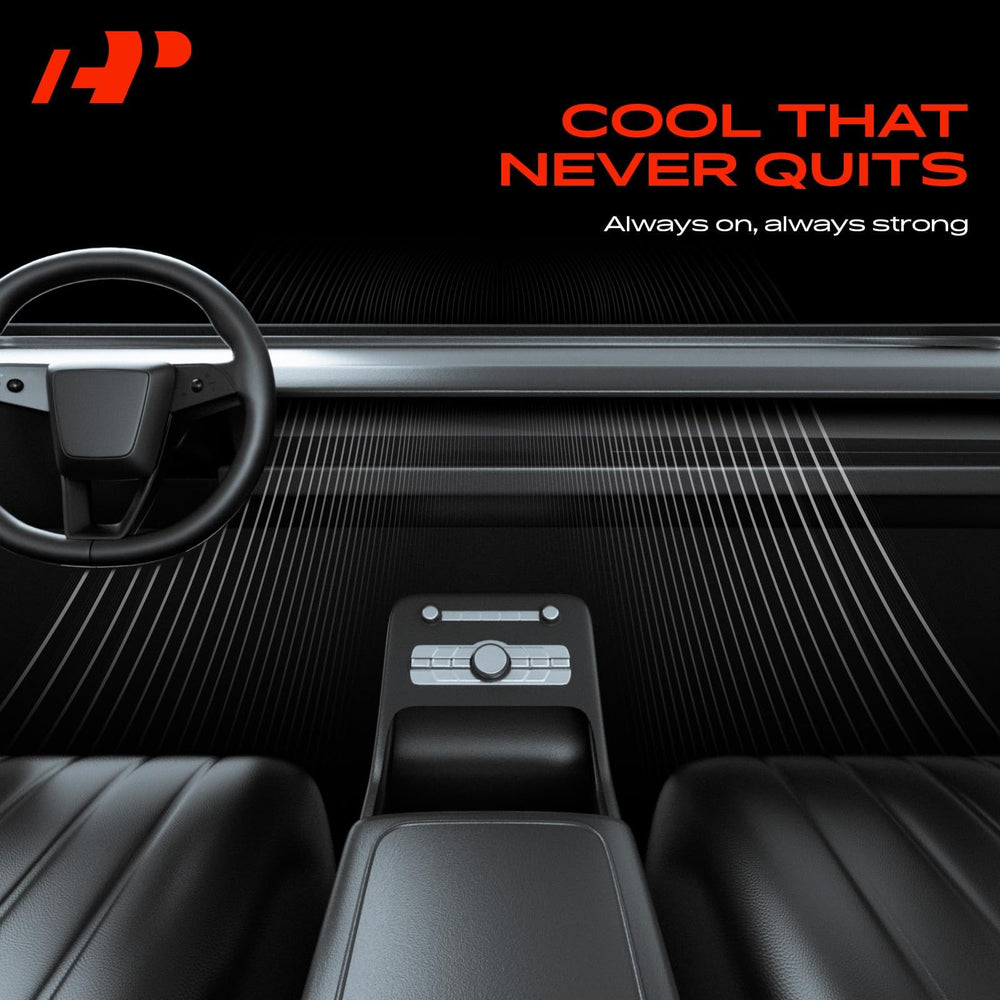 A-Premium AC compressor installed on Traverse engine bay demonstrates fitment.