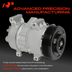 A-Premium AC compressor with 100 ml PAG46 oil prefill for ready-to-install performance.