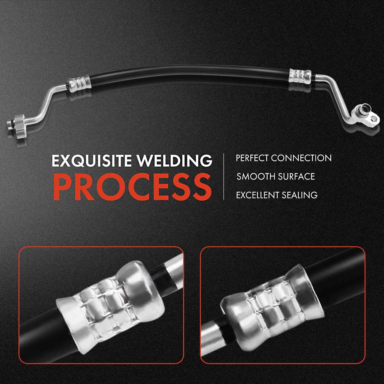 A-Premium discharge line hose – four-layer design handles extreme temperatures.