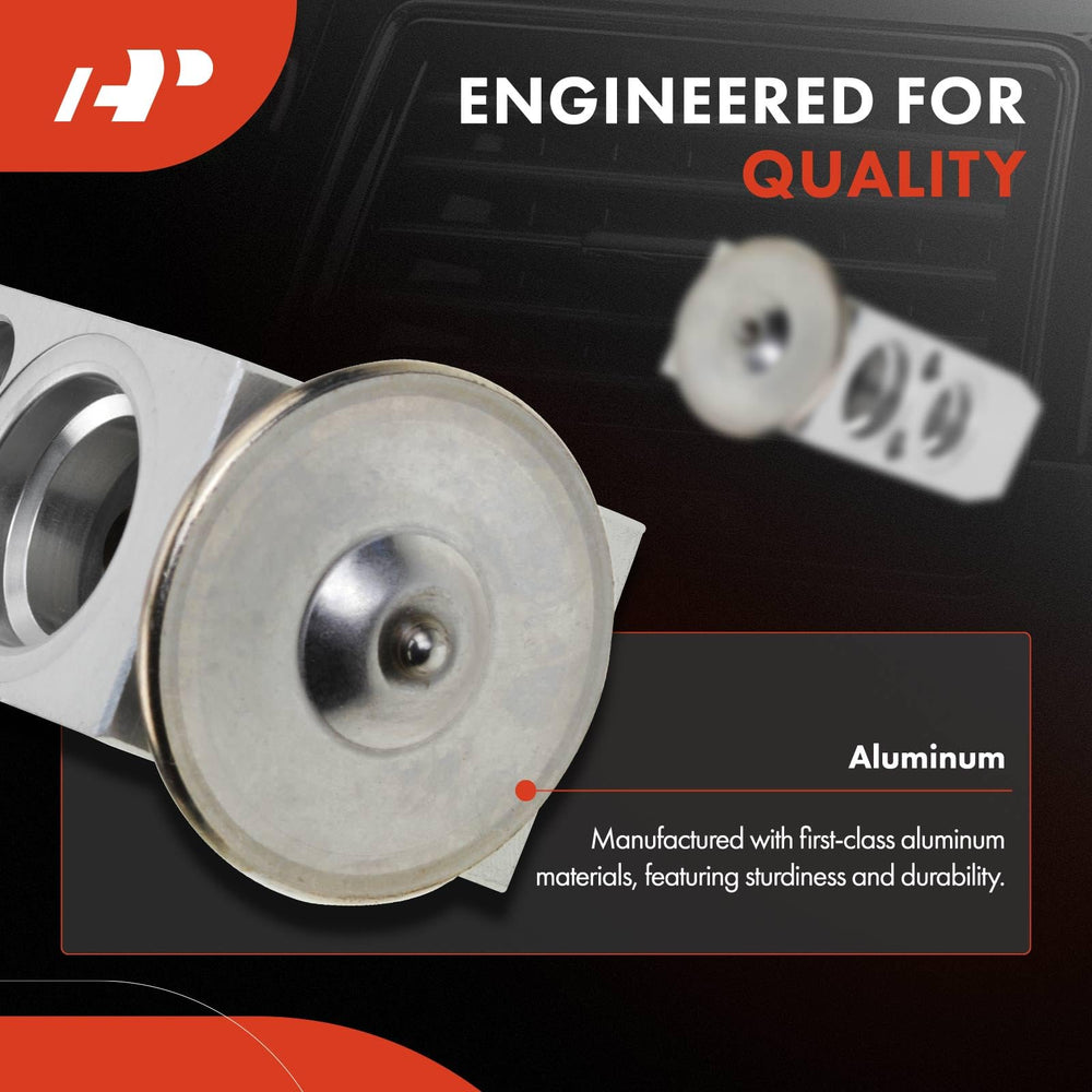 A-Premium AC expansion valve for NV2500, front view, front-side fitment