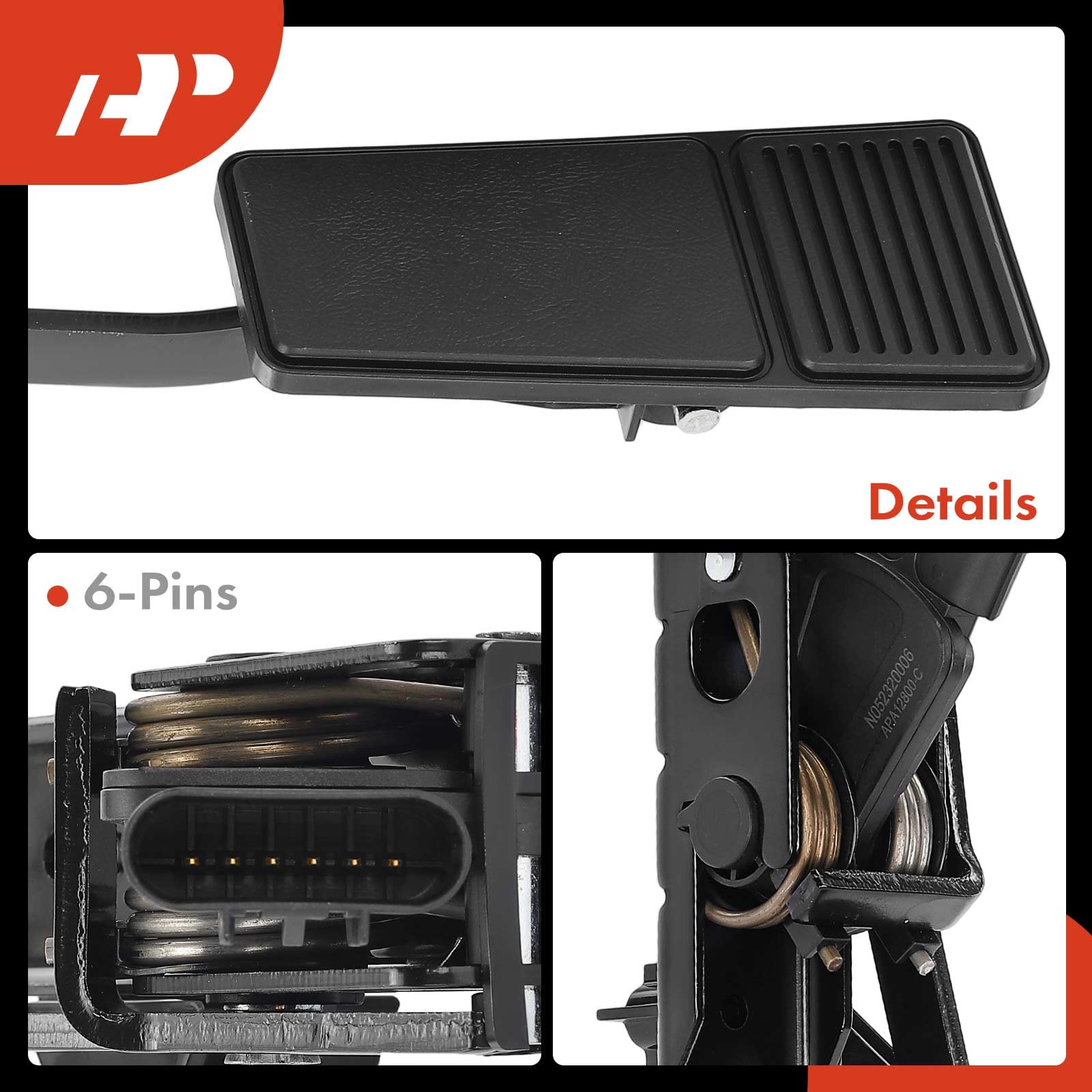 Packaging image of A-Premium pedal assembly ready for installation.