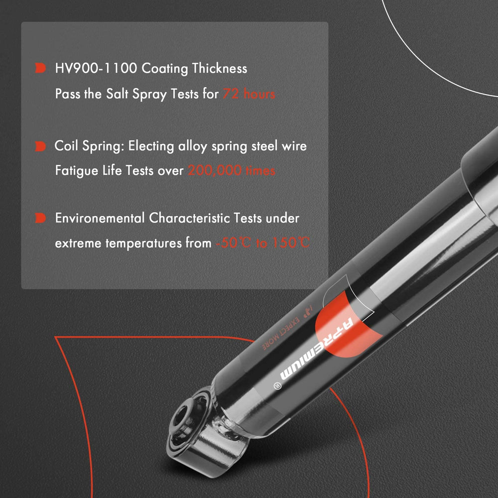 A-Premium Acura MDX shock absorber assembly close-up with mounting points
