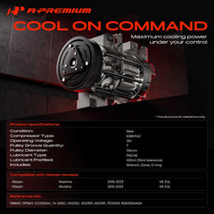 A-Premium compressor 6SBH14C side view showing compact profile