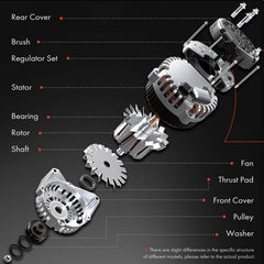 A-Premium Grand Caravan rear view alternator supporting electrical reliability