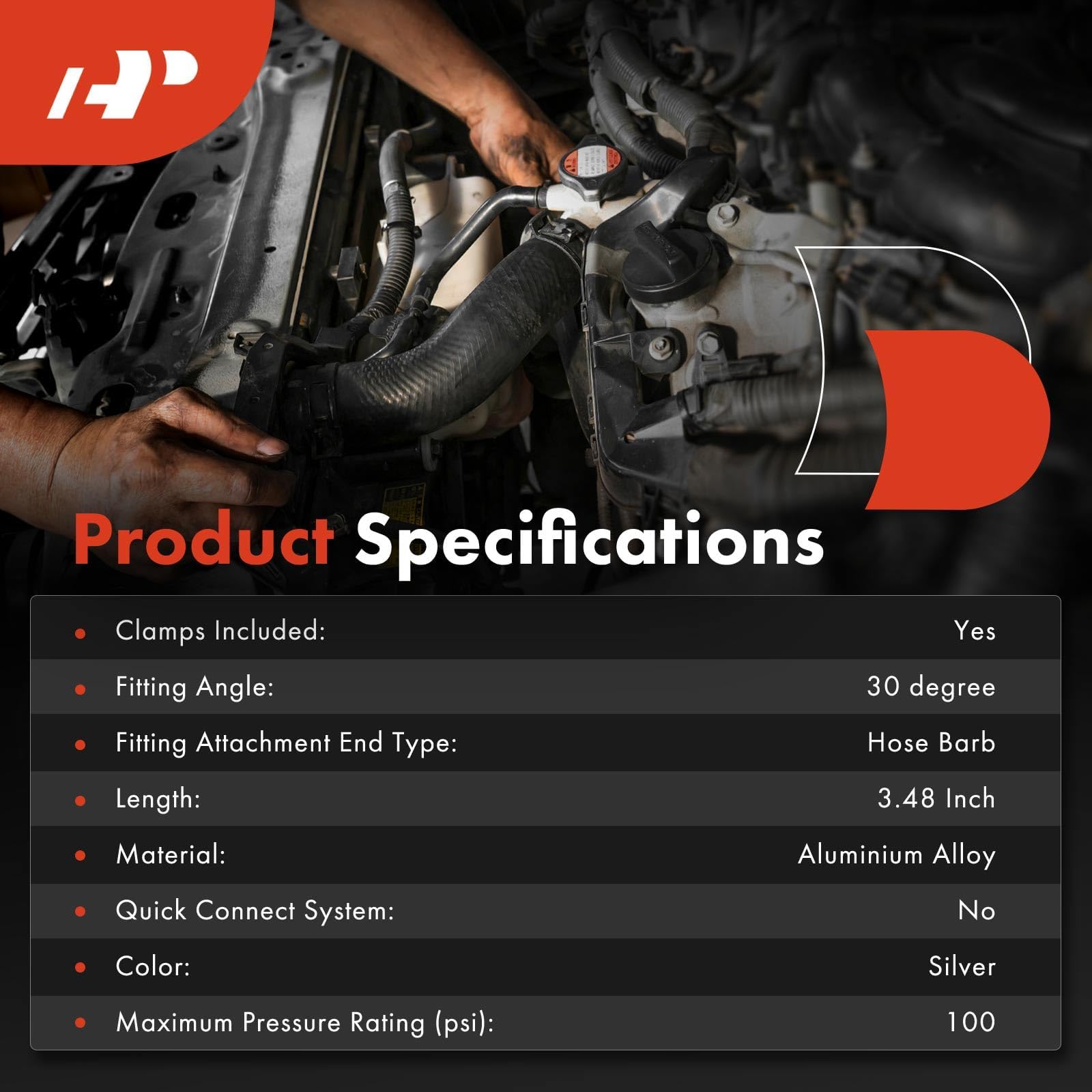 A-Premium aluminum Y-junction hose close-up demonstrates rugged build.
