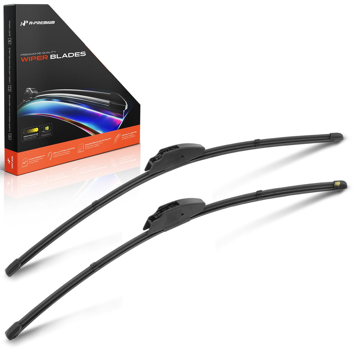 A-Premium APWB065 22 inch left wiper blade for Ram trucks delivers smooth, streak free visibility