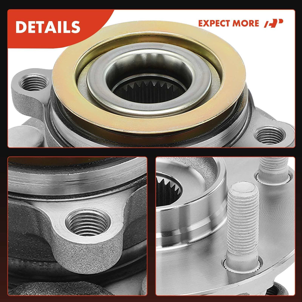A-Premium axle spline interface enables direct CV connection.