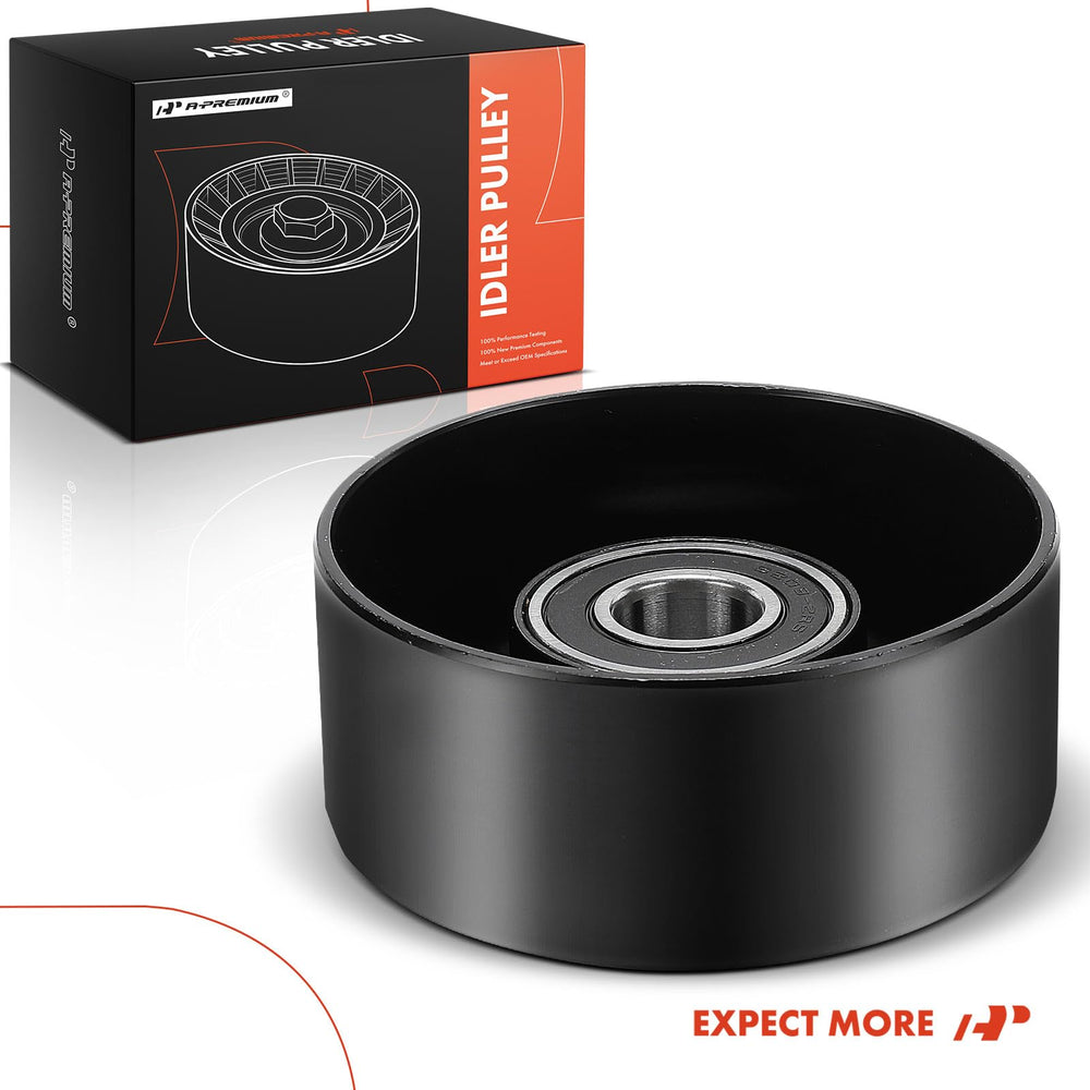 A-Premium belt idler pulley with 90mm outside diameter for precise fitment