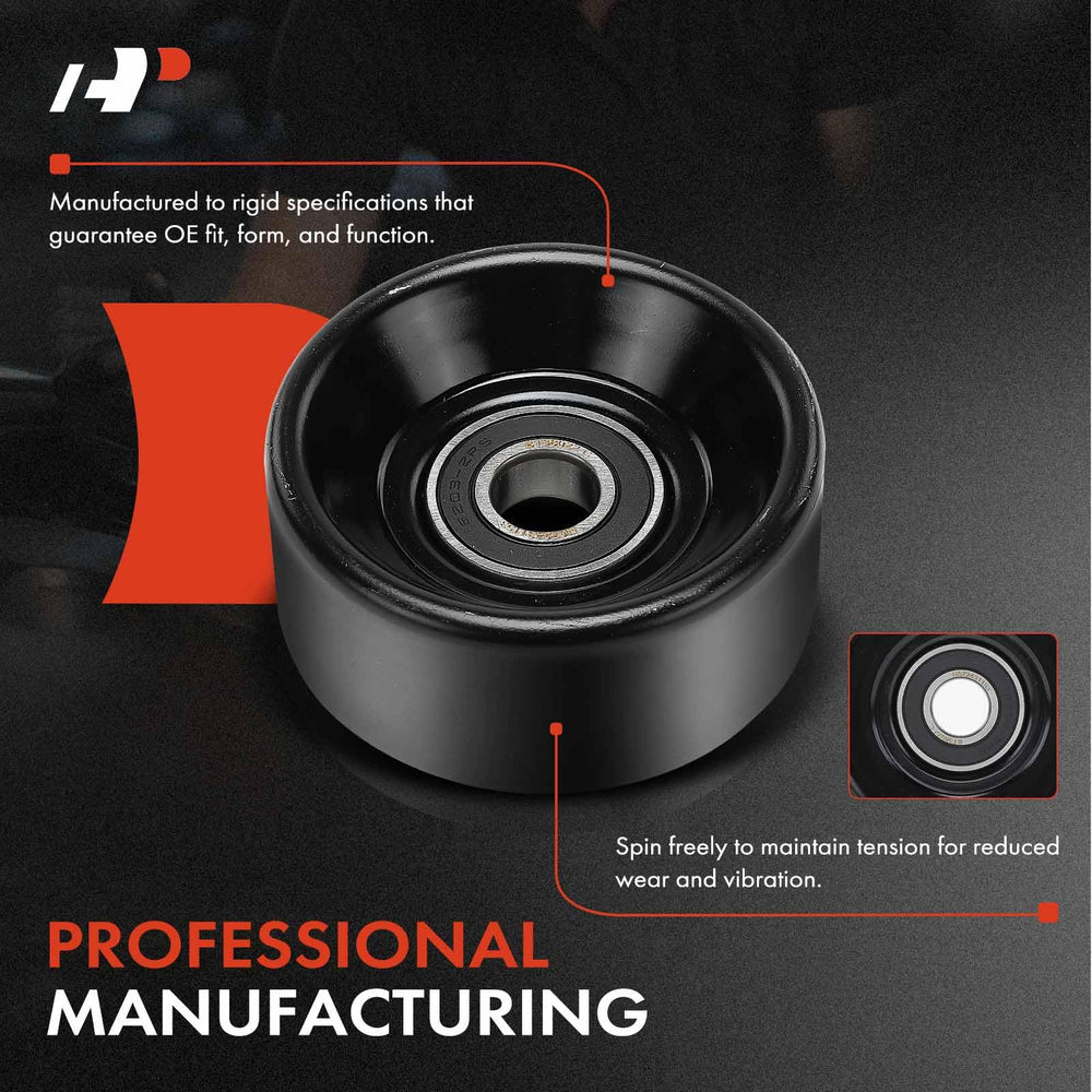 A-Premium belt idler pulley for Lincoln Navigator 1998-2002 supports steady engine accessory operation