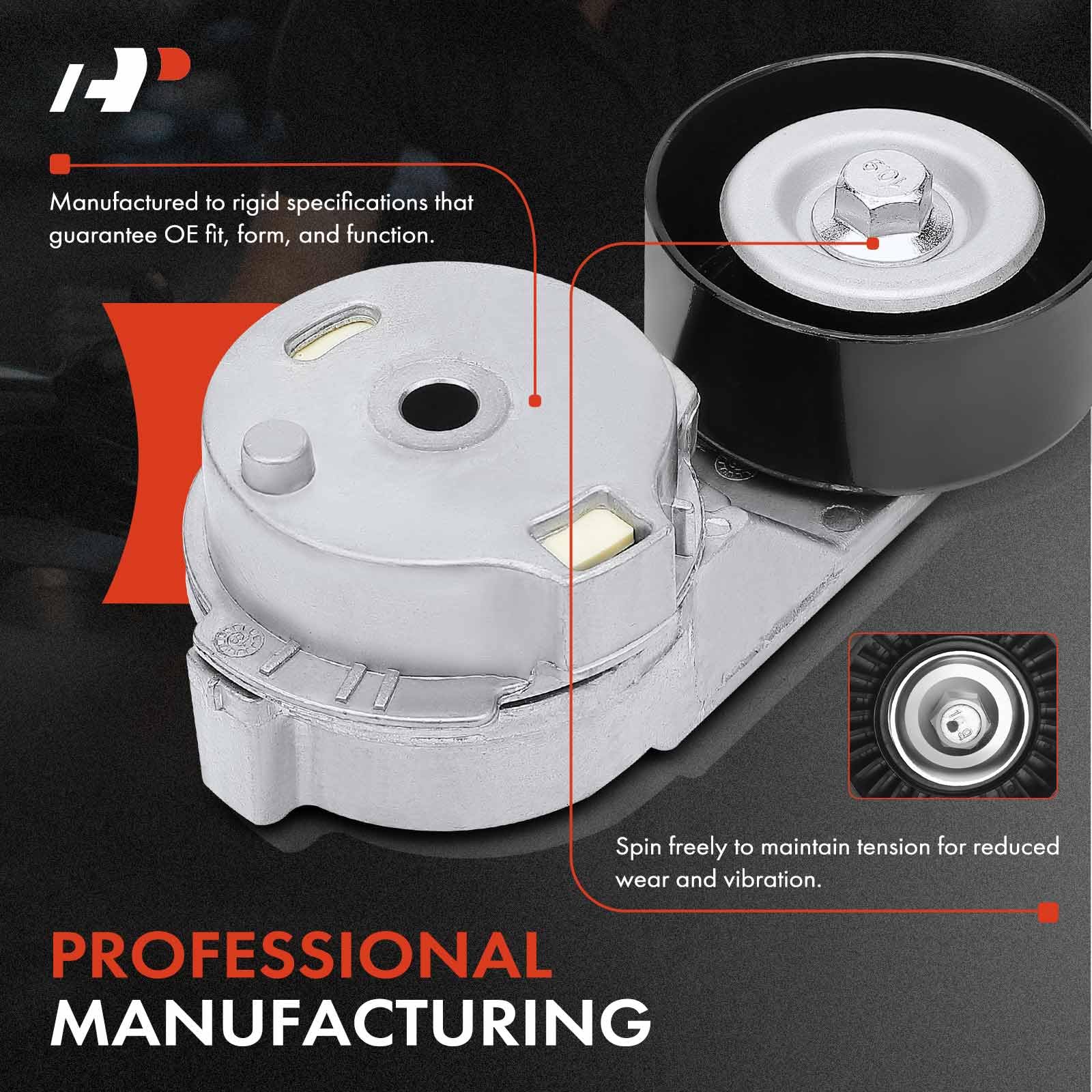 A-Premium belt tensioner assembly packaging ready for replacement