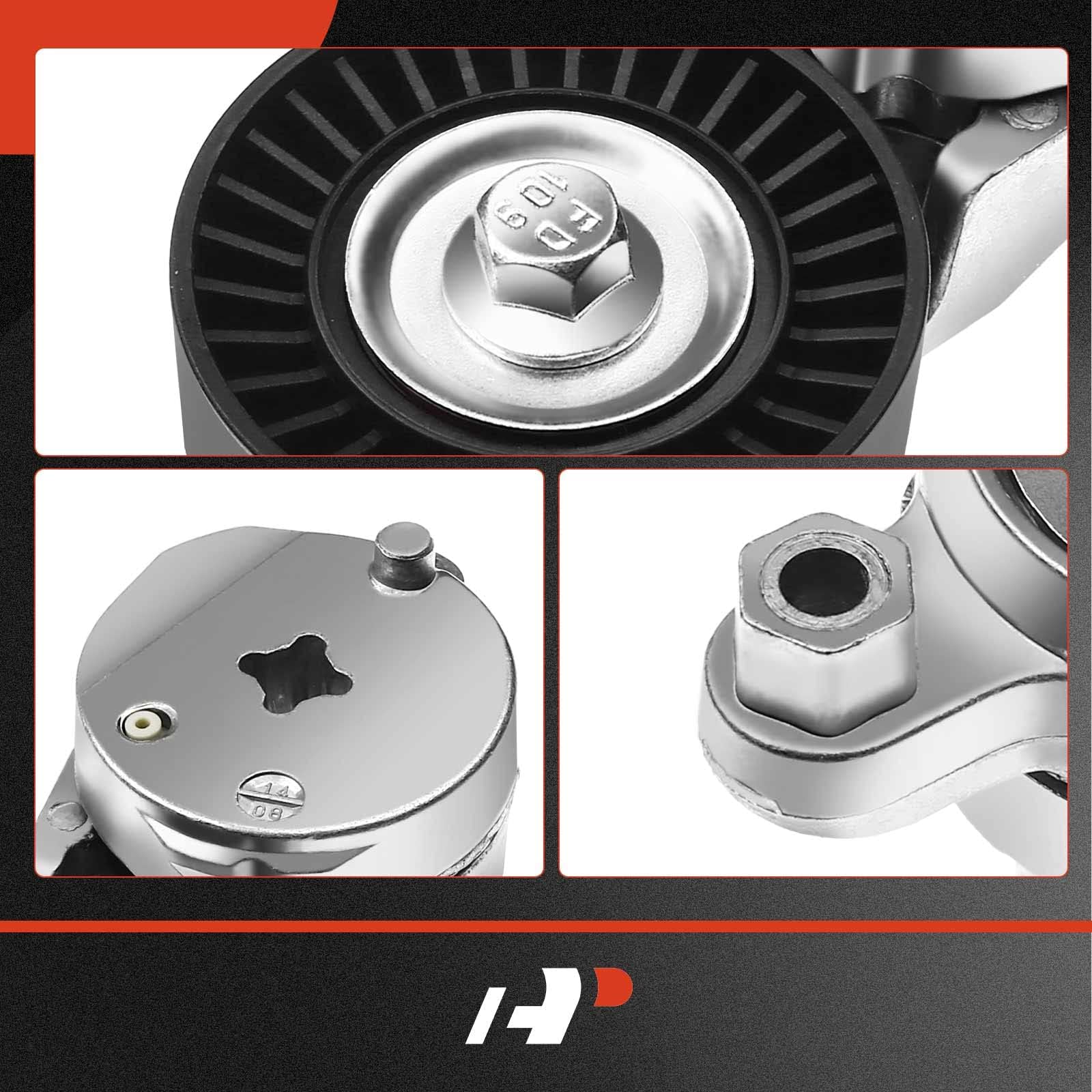 A-Premium 70mm diameter belt tensioner pulley ready for V-Ribbed belts