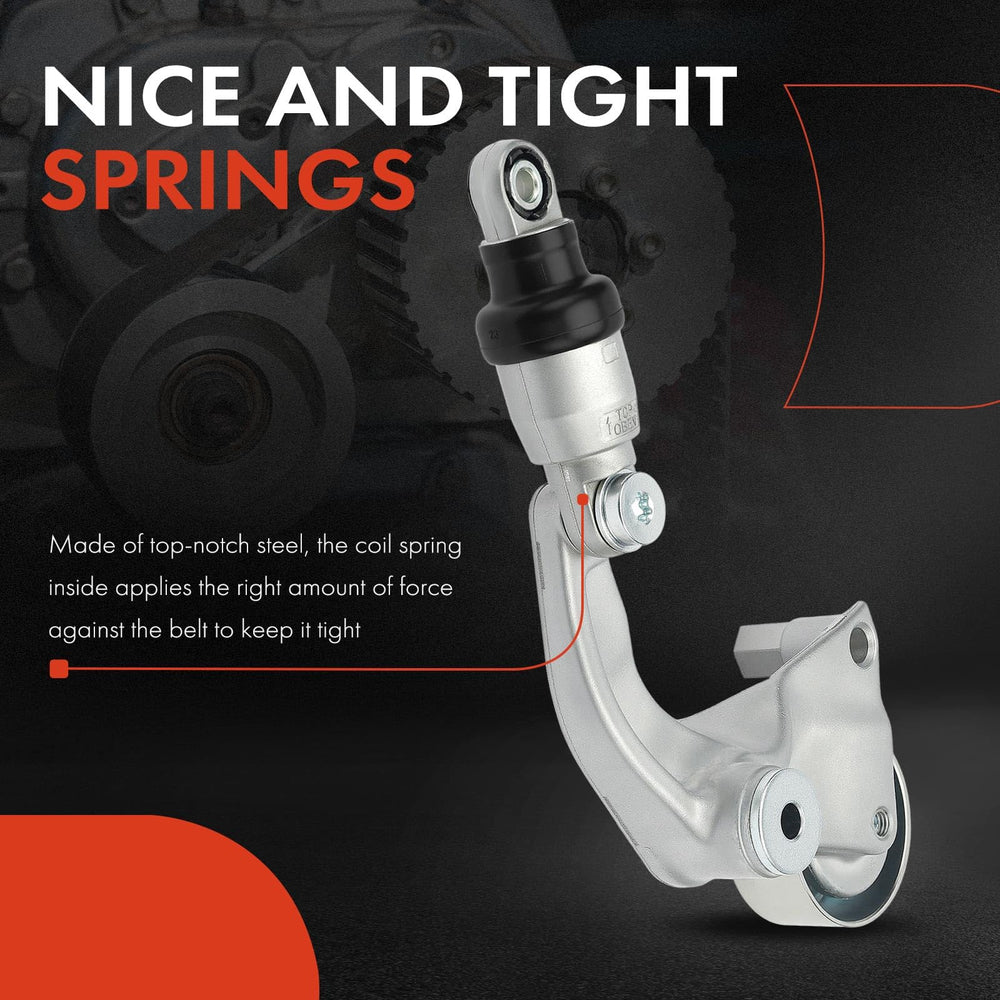 A-Premium belt tensioner side view shows compact installation-friendly design.