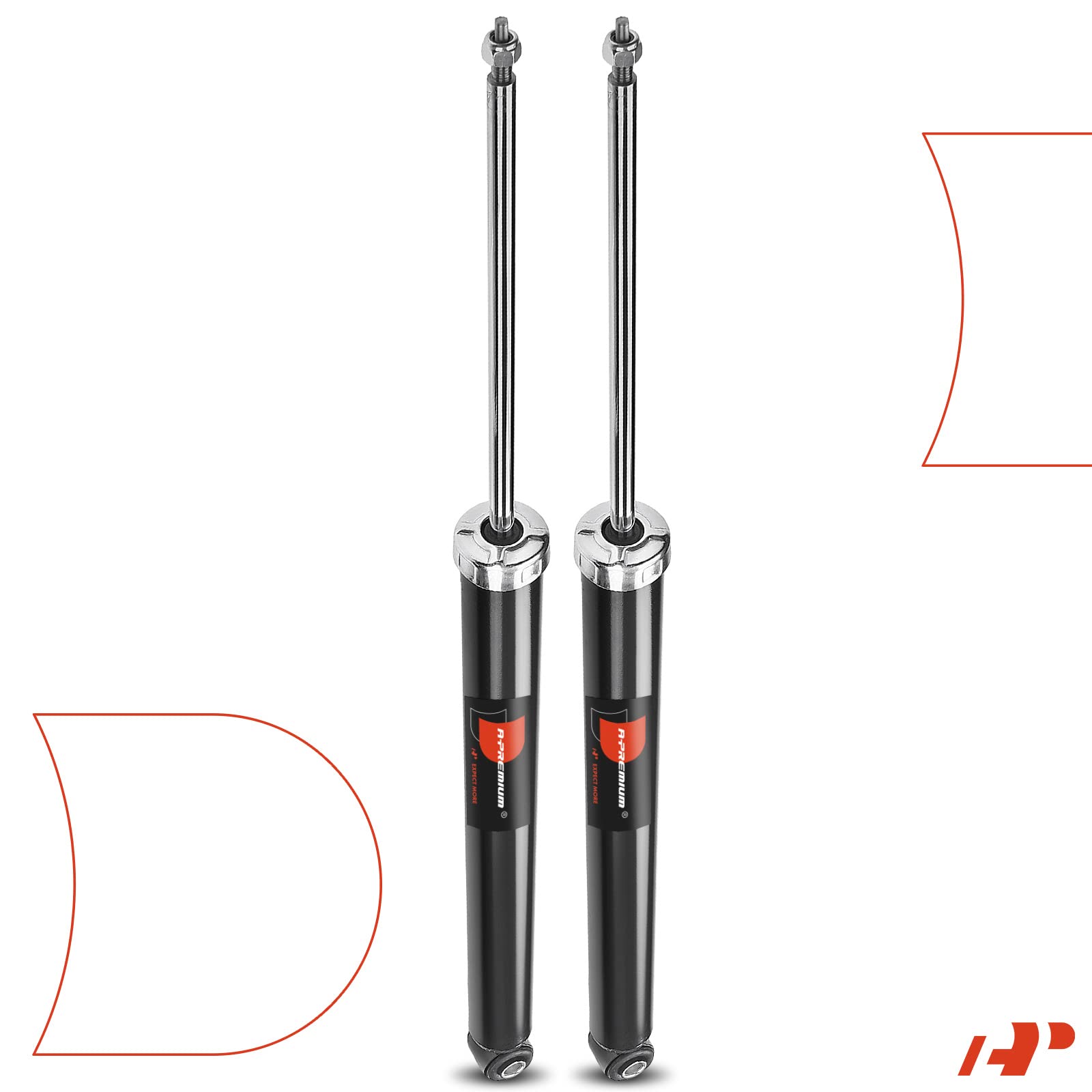A-Premium black metal rear-struts assembly supports Mazda 3 suspension