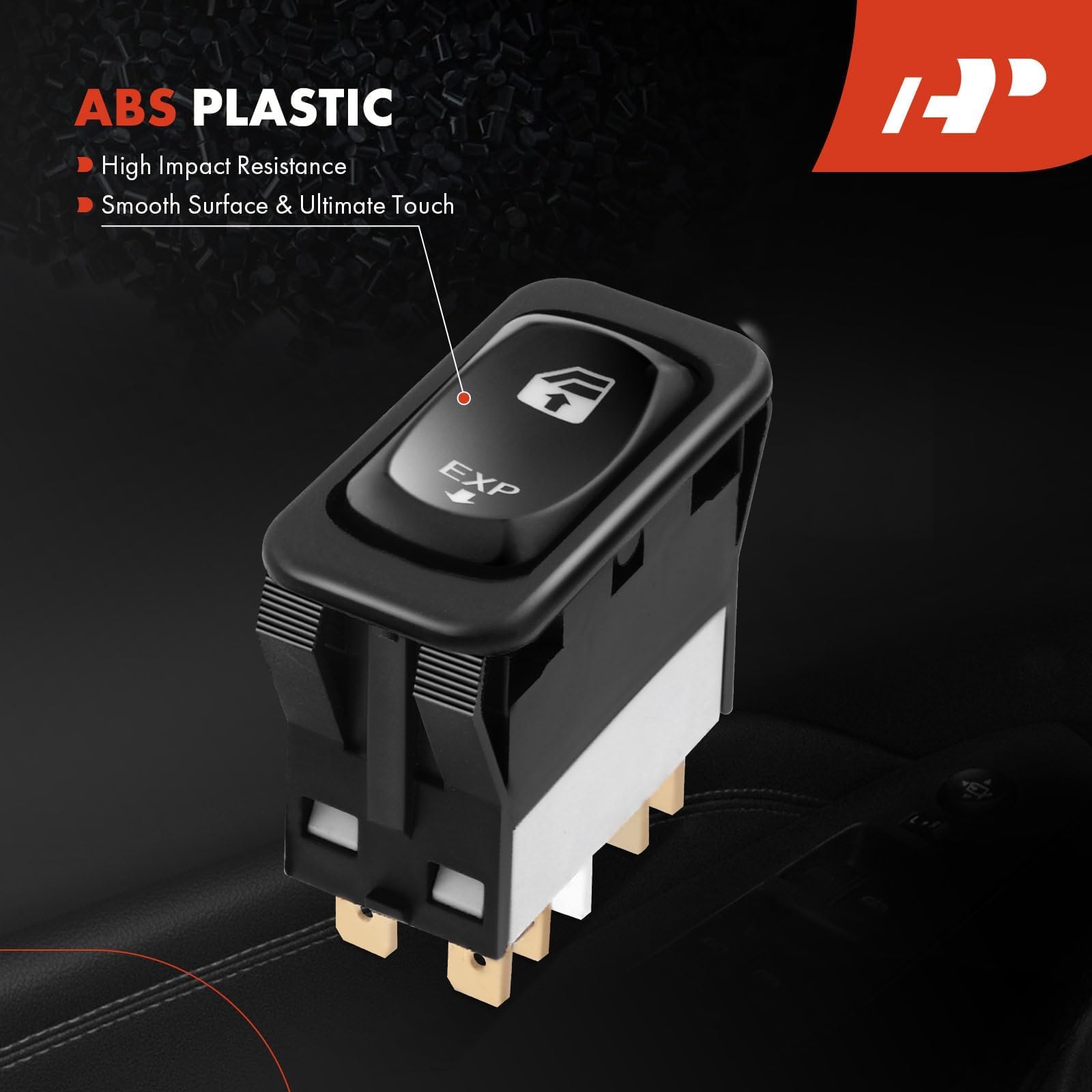 A-Premium black plastic housing for durable construction.