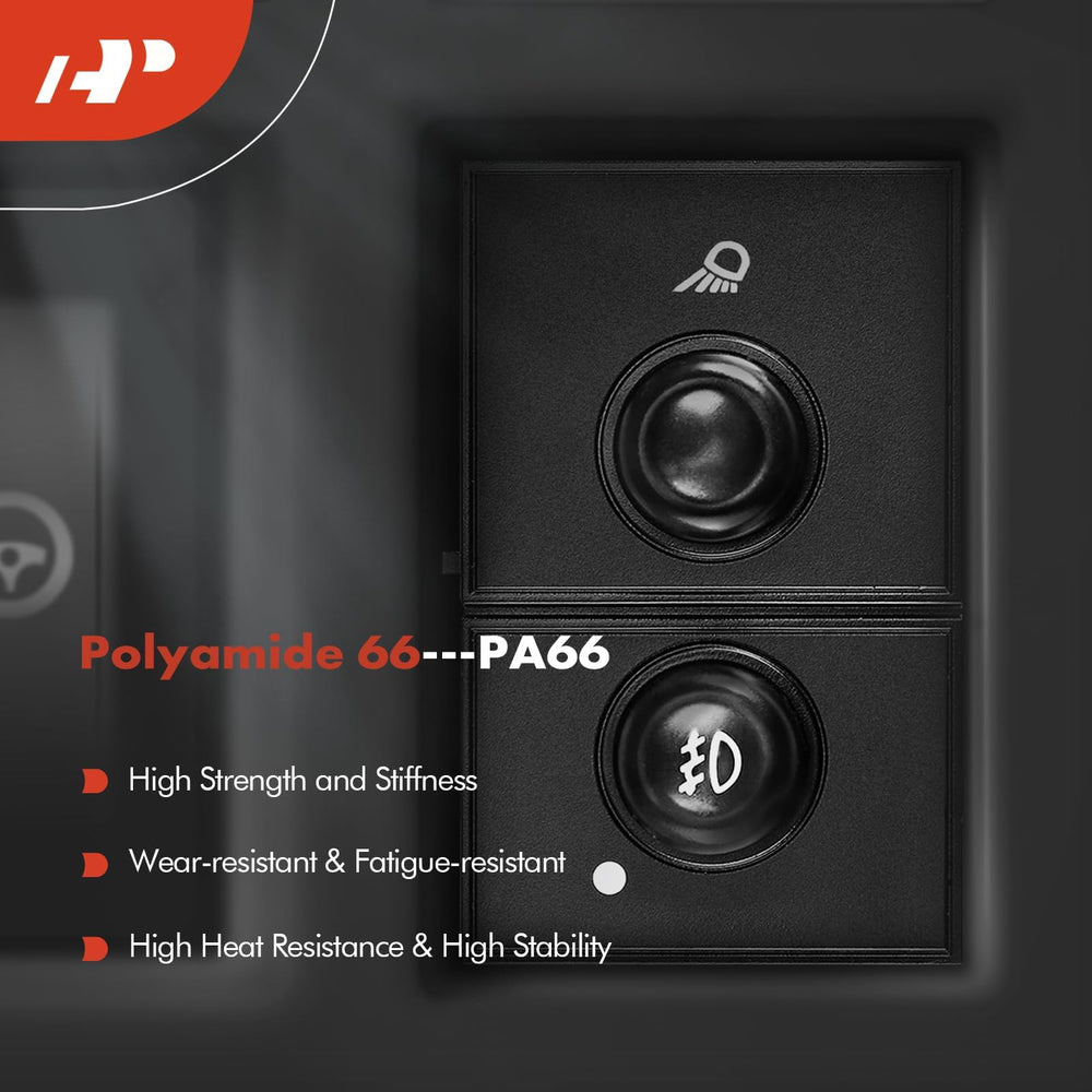 A-Premium blue indicator switch aids quick identification at dusk
