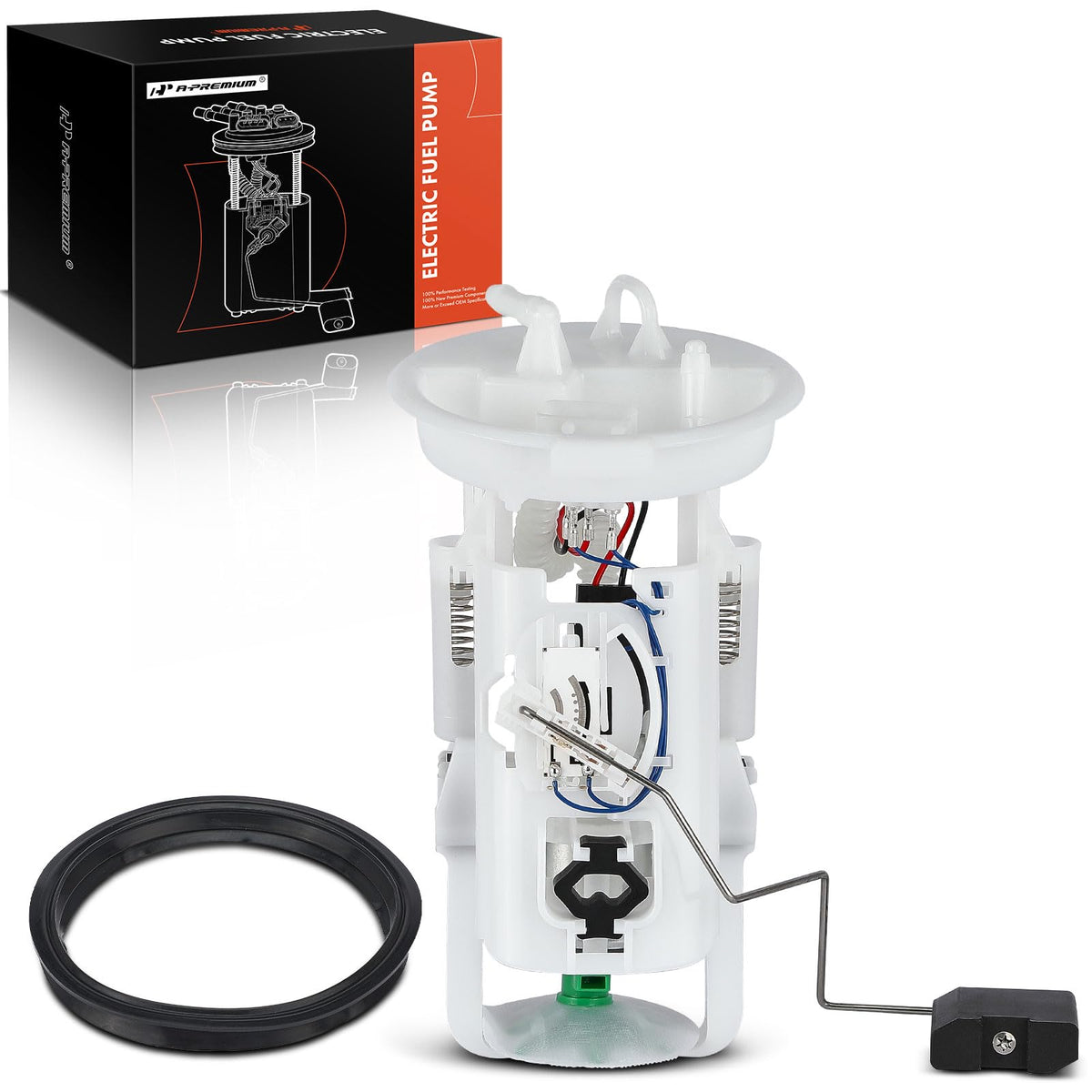 A-Premium BMW E46 fuel pump module assembly close-up for reliable fuel delivery.