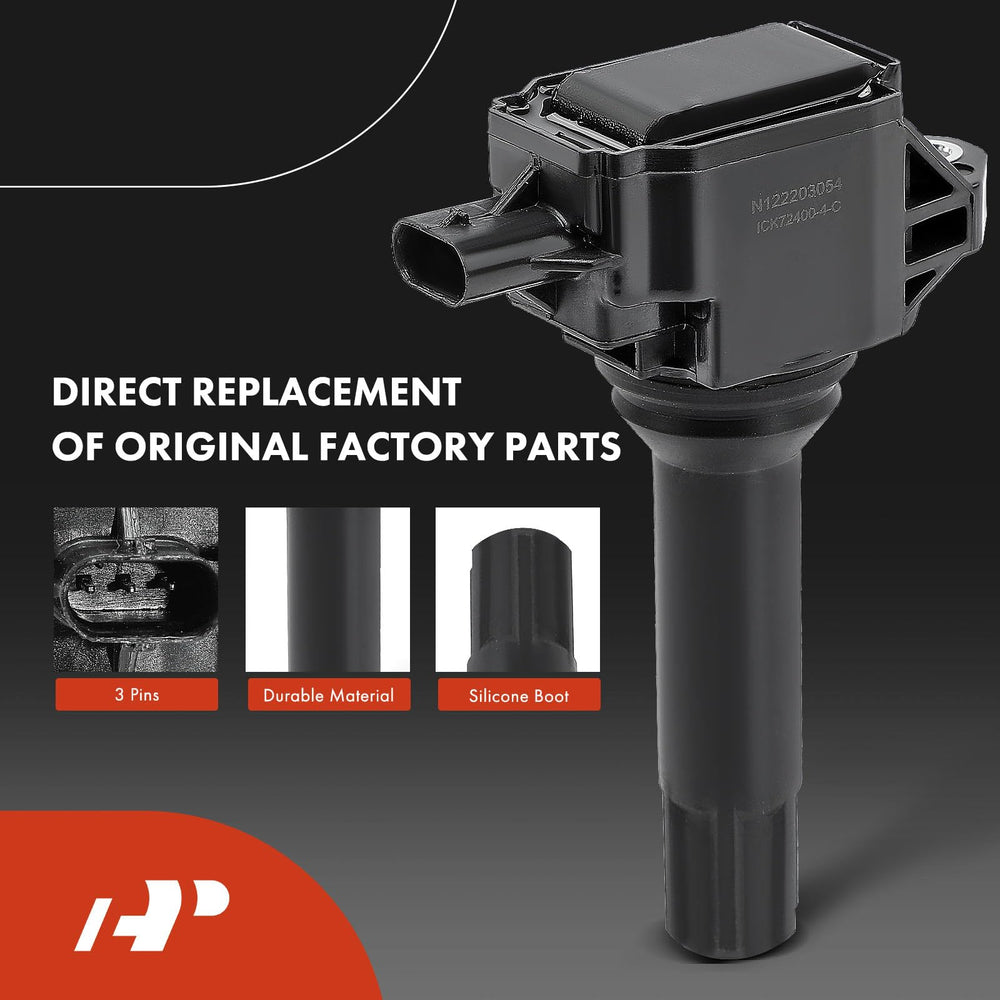 Bolt-on coil mounting for secure valve cover alignment during install.