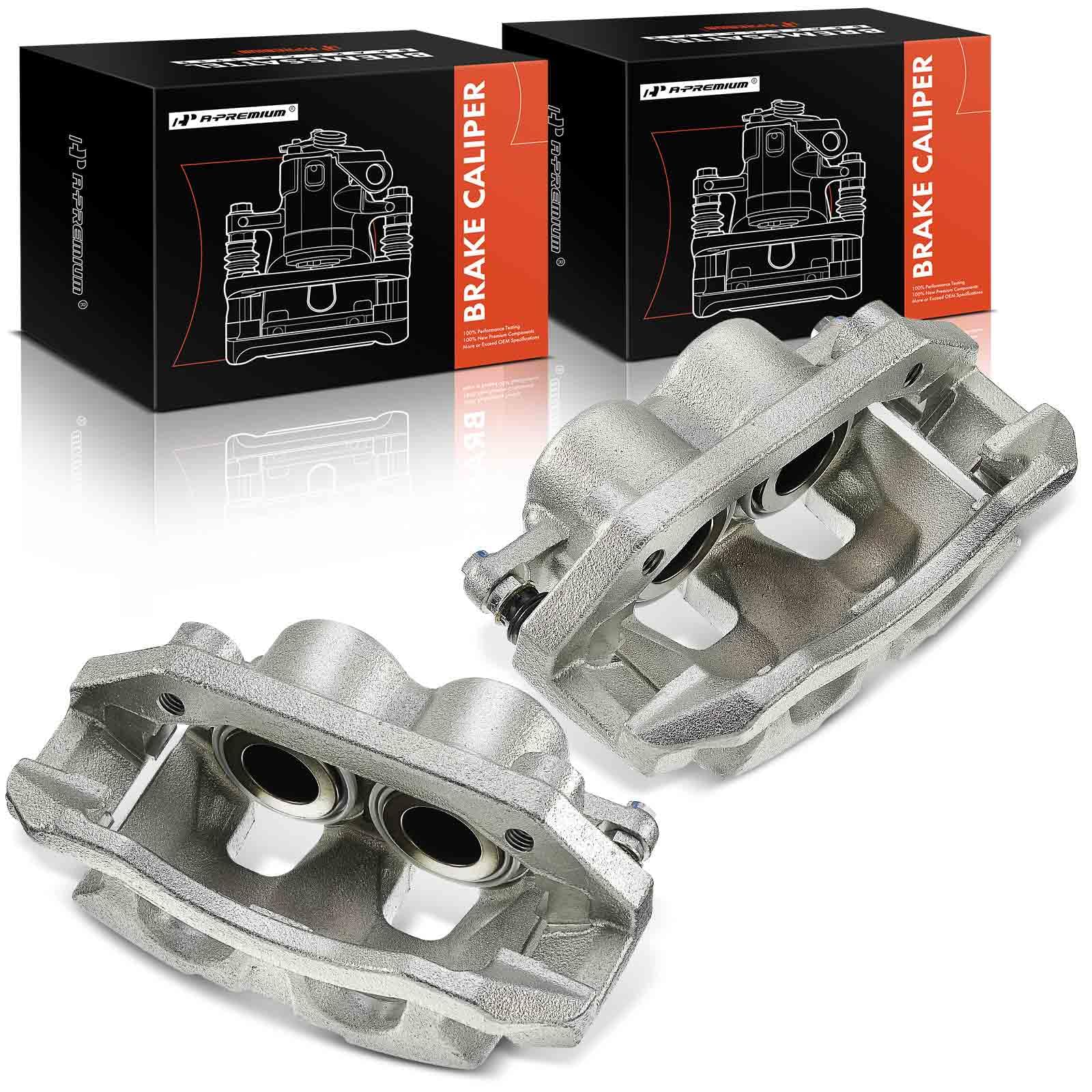 A-Premium two piston caliper design promotes balanced clamping and smooth stops.