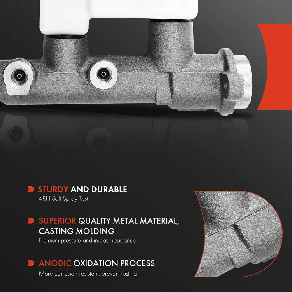 A-Premium 40mm bore master cylinder delivers consistent hydraulic pressure.