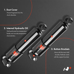 A-Premium cab shock absorber side-angle view highlights robust construction and fitment