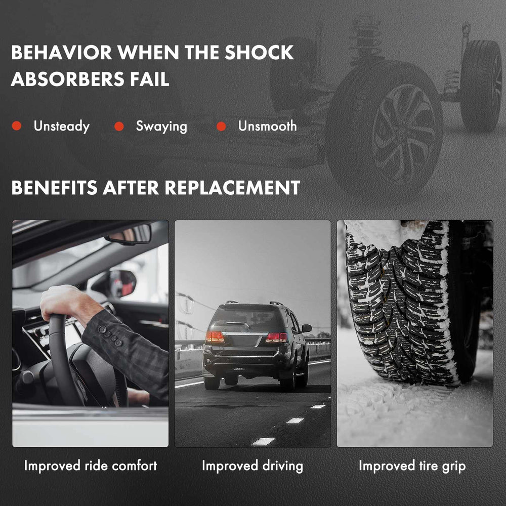 A-Premium cab shock absorber compressed-length detail shows compact packaging