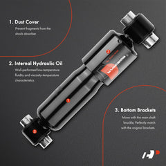 A-Premium cab shock absorber for Volvo VHD front view helps maintain control on rough roads.