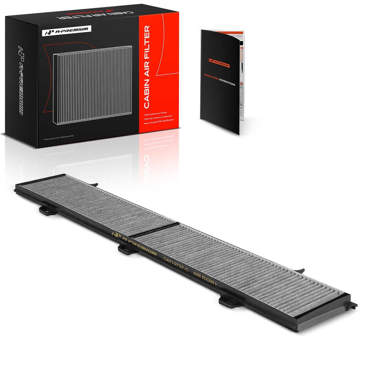 A-Premium activated carbon closeup improves odor control and filtration.