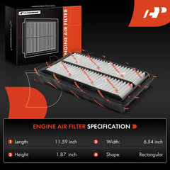 A-Premium cabin air filter front view with activated carbon improves interior air quality.